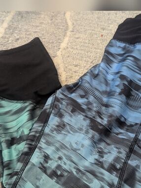 RBX Ladies Blue & Teal Active Leggings